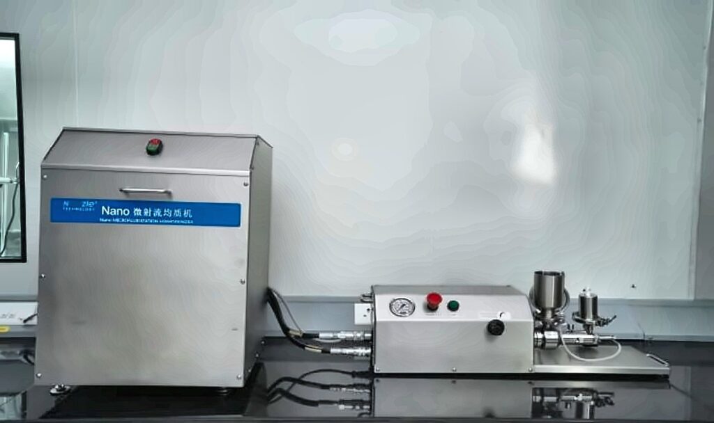 High Pressure Homogenizer at the Auxilla analytical and formulation labs