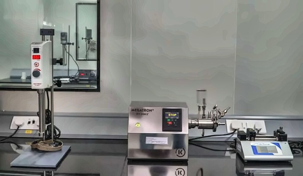 Homogenizer Polytron at the Auxilla analytical and formulation labs